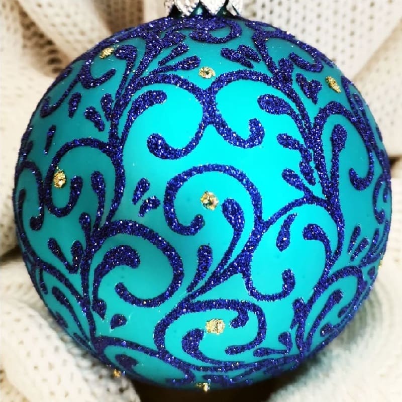 Шар "Вьюнок-веточка", 85мм, в подарочной упаковке КУ-85-18262