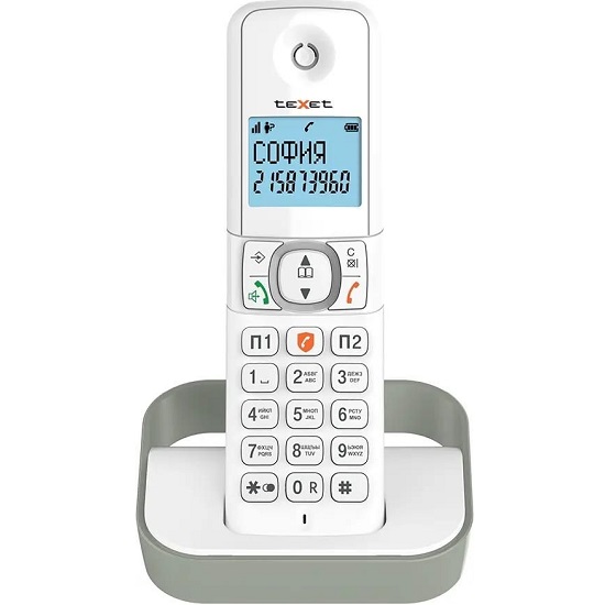 Радиотелефон TEXET TX-D5605A белый-серый