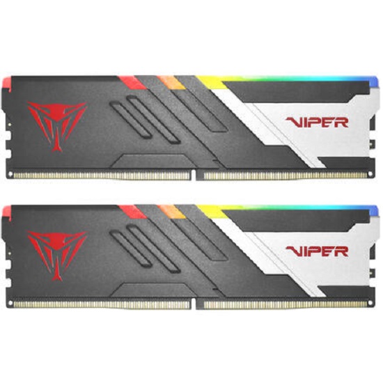 Оперативная память DDR5 32Gb (2x16Gb Kit) Patriot Viper VENOM RGB 6800MHz CL34 UDIMM  KIT (PVVR532G680C34K)