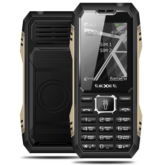 Телефон TEXET TM-D424 черный