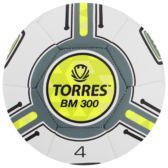 Мяч футбольный TORRES BM 300, F323654, машинная сшивка, 32 панели, р. 4, TPU