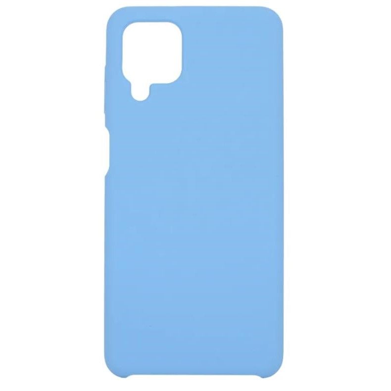 Силиконовый чехол NONAME для Samsung Galaxy A12/M12 матовый, синий