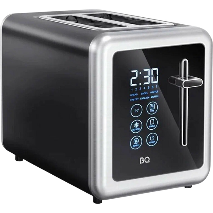Тостер BQ T4002 Стальной-Черный