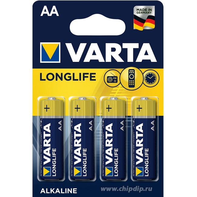 Элемент питания VARTA LR06 Longlife BL-4