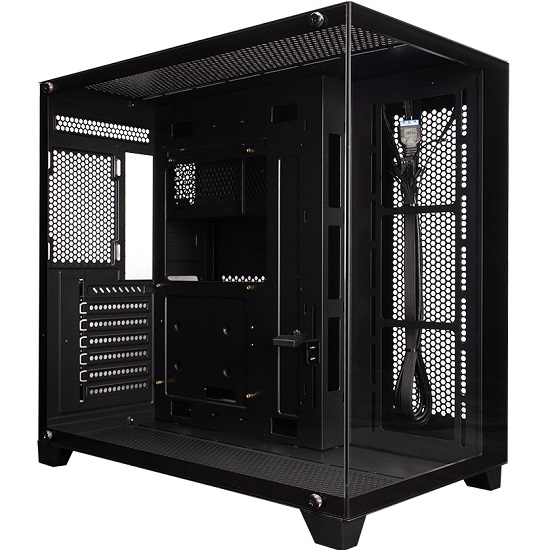 Корпус 1STPLAYER MEGAVIEW MV8-TP Black / ATX / MV8-TP-BK