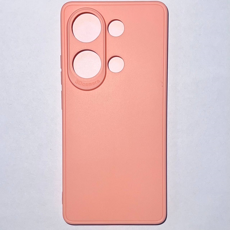 Задняя накладка Мобилис для Xiaomi Redmi Note 13 Pro (4G), персиковый , матовая с защитой камеры