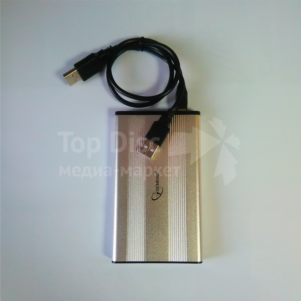 Внешний корпус SATA GEMBIRD EE2-U2S-5-S, серебро, USB 2.0, металл