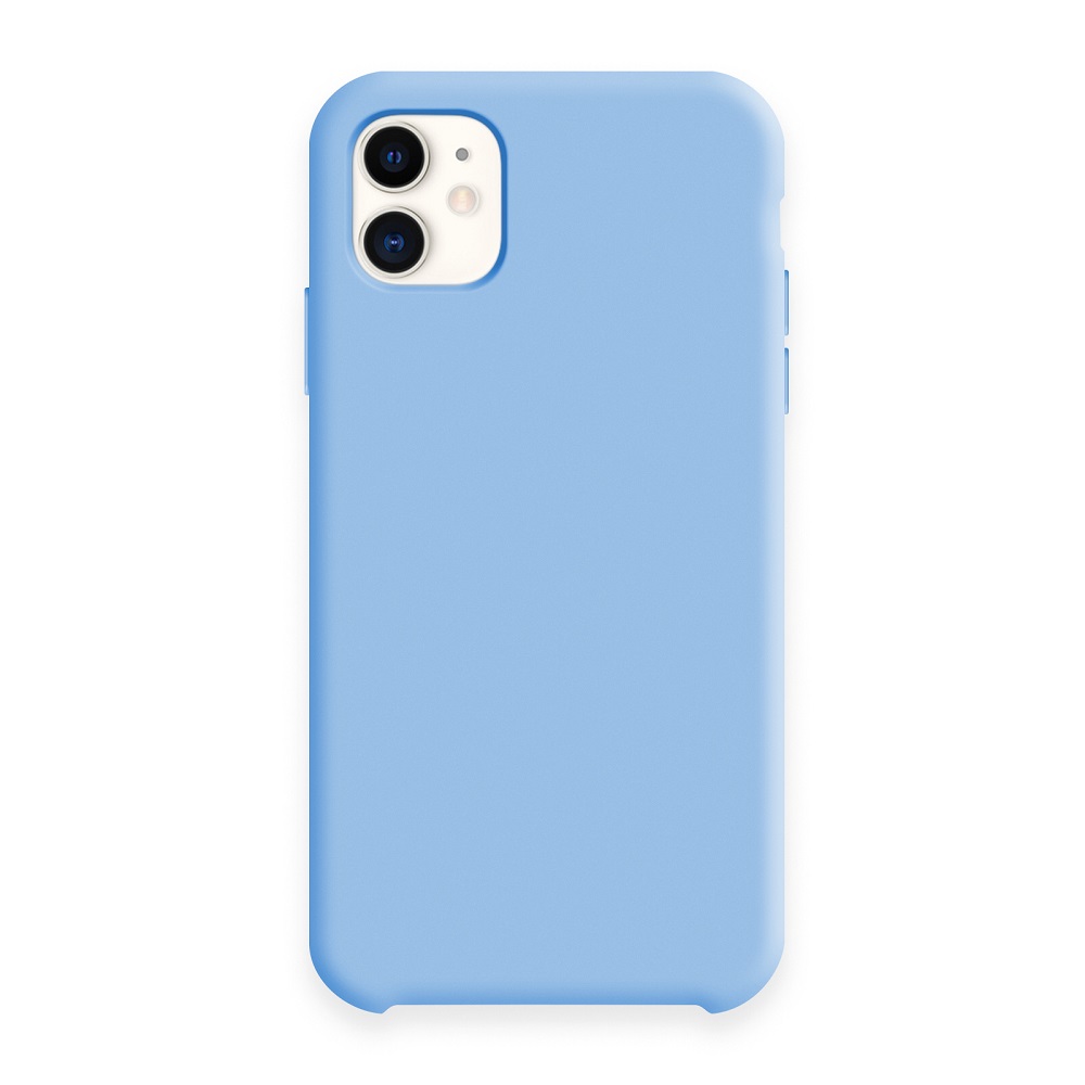 Силиконовый чехол SILICONE CASE для iPhone 11 (16 сине-голубой)