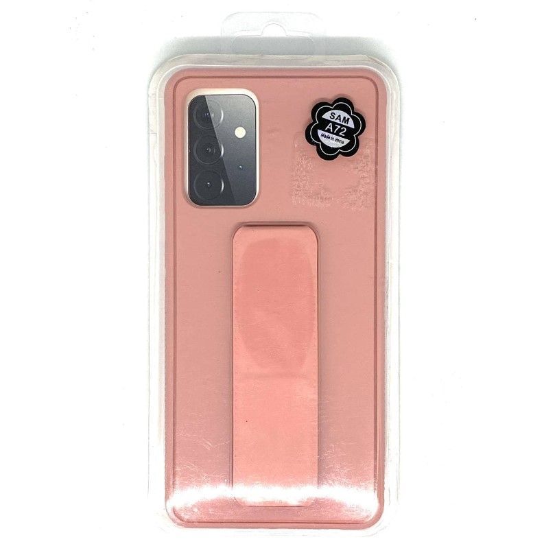 Задняя накладка NONAME для Samsung Galaxy A72 (Розовый) подставка с магнитом