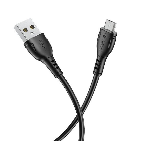 Кабель USB <--> microUSB  1.0м BOROFONE BX51 Triumph, черный