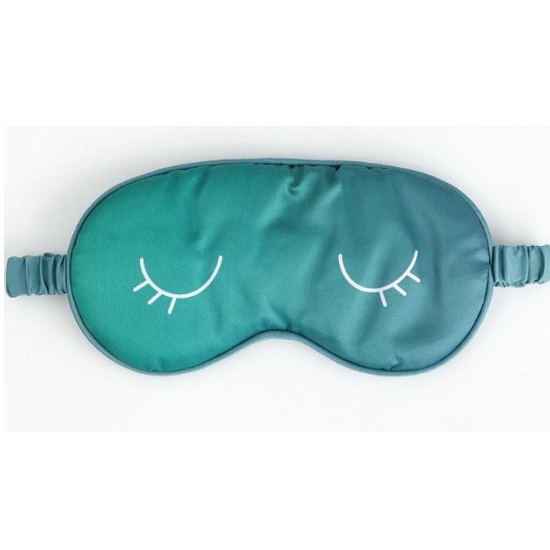 Маска для сна «Глазки», 20 х 9 см, бирюзовая 10322027