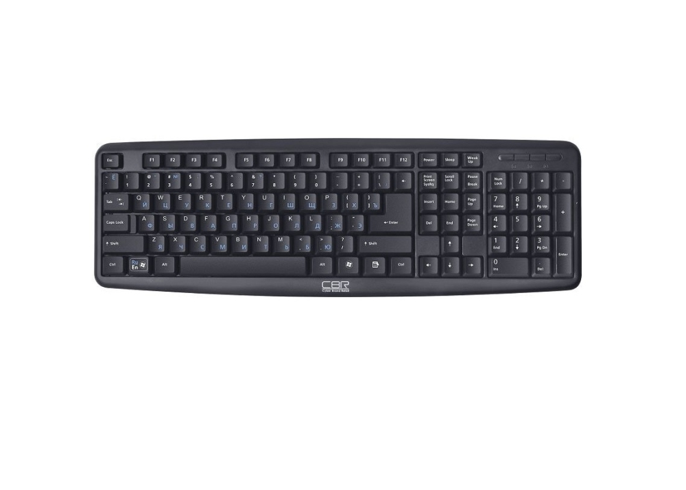 Клавиатура CBR KB 109 черная, USB