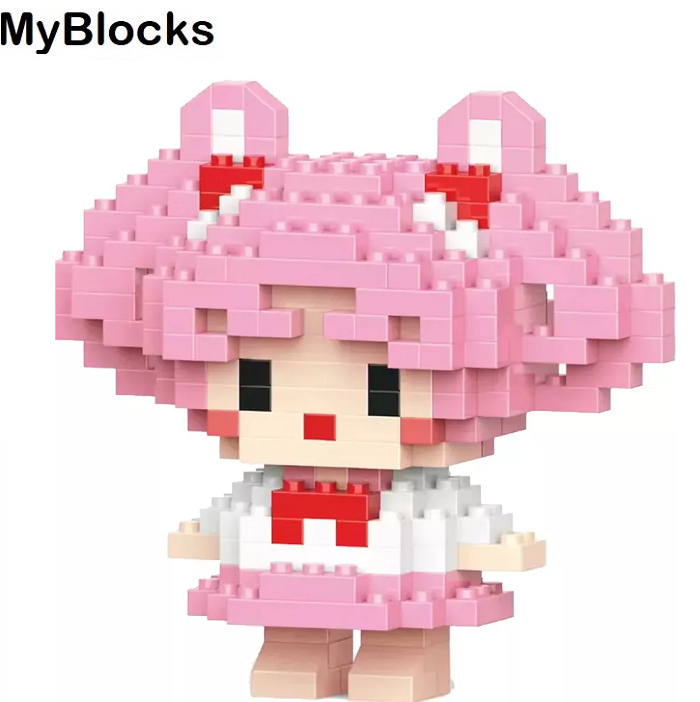Фигурка-конструктор MyBlocks "Сейлор Чиби Мун" роз 7225A (мятая упаковка)