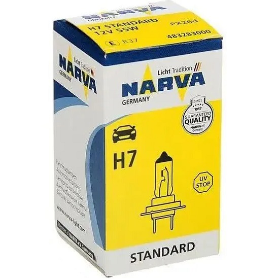 Лампа галогенная NARVA 12В Н7 55Вт PX26d (48328)
