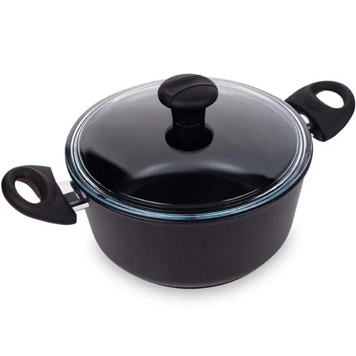 Кастрюля 3л HAUSMANN Peak Авача HM-CK-02 220/3,0, с крышкой