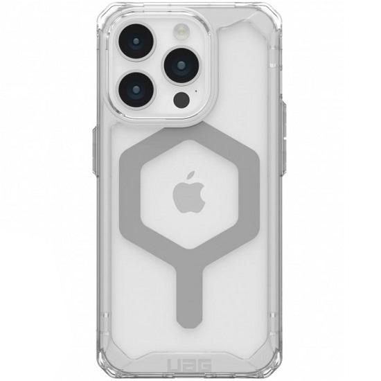 Задняя накладка UAG Plyo Magsafe для iPhone 15 Pro, прозрачный/серебро