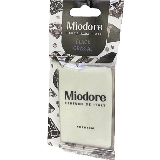 Ароматизатор MIODORE - BLACK CRYSTAL (подвесной картонный)