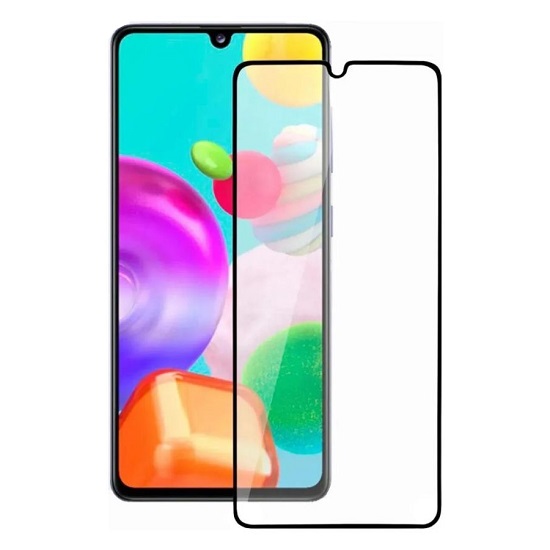 Противоударное стекло 3D NONAME для Samsung A31 черное