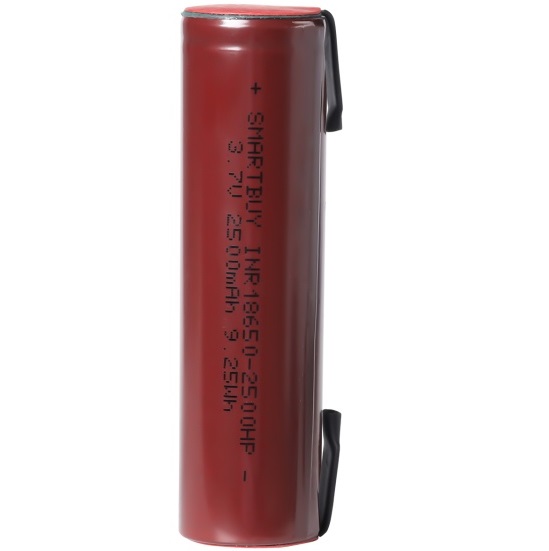 Аккумулятор SMARTBUY LI18650 2500mAh (100/400) (SBBR-18650-1S2500HP)
