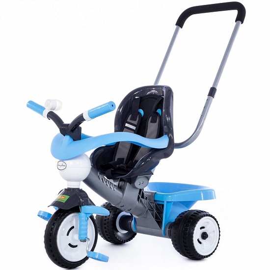 Велосипед 3-х колёсный "Амиго" с ограждением, клаксоном, ручкой, ремешком и мягким сиденьем
