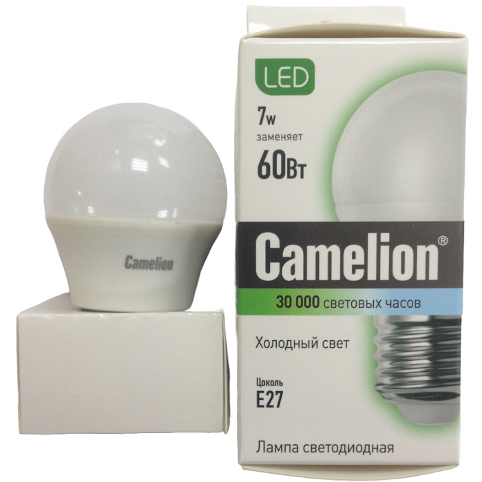 Лампа светодиодная CAMELION G45 7W/4500K/E27