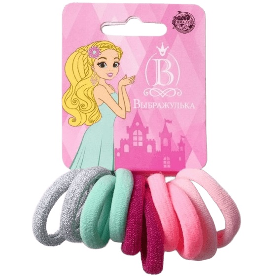 Резинка для волос "Синди" (набор 10 шт) блеск насыщенность, 2,5 см, микс 7908667