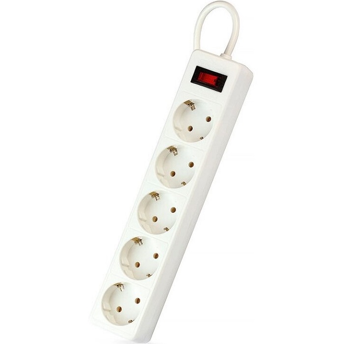 Сетевой фильтр  1.8м SMARTBUY One (SBSP-18-W), 5 розеток, белый