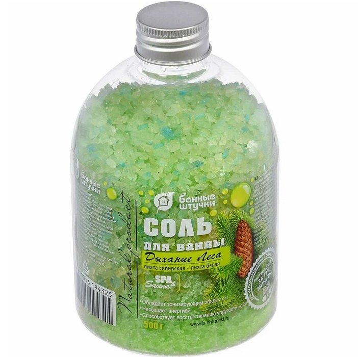 Соль для ванны БАННЫЕ ШТУЧКИ "Дыхание леса" 500г " 32432