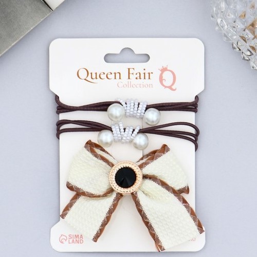 Набор для волос "Эстер" (2 резинки, 1 зажим 4 см) гламур, микс   9498225