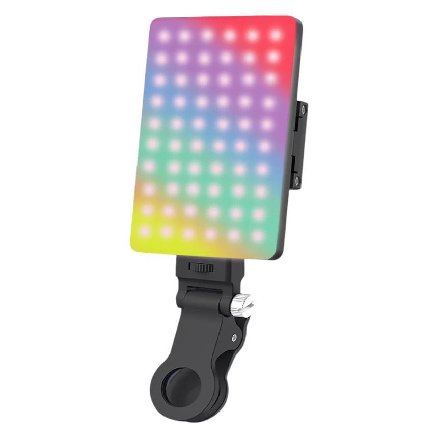Свет для съемки WALKER WLR-A8, RGB, портативный, с диспеем, черный