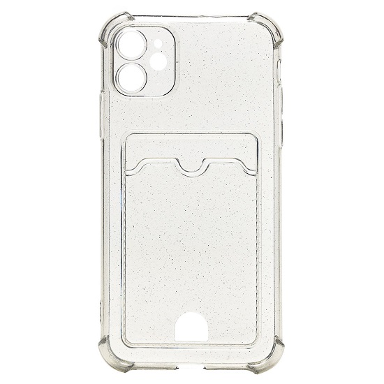 Задняя накладка SC300 для iPhone 11 black, с карманом для пластиковых карт