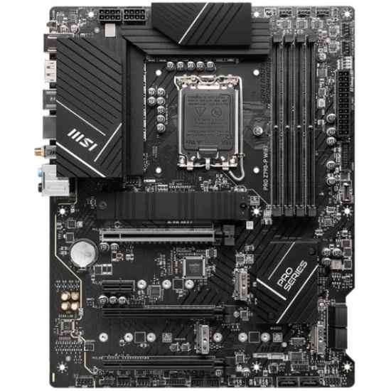 Материнская плата MSI PRO Z790-P WIFI, LGA 1700, Intel Z790, 4xDDR5, 6xSATA, 4xM.2, 1xPCI-E 5.0 x16, 1xPCI-E 4.0 x16, 1xPCI-E 3.0 x16, 1xPCI-E x1, 1xH