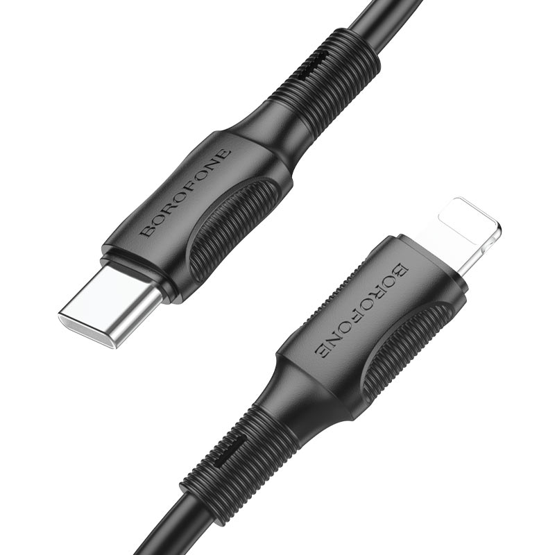 Кабель Lightning <--> Type-C  1.0м BOROFONE BX80, чёрный