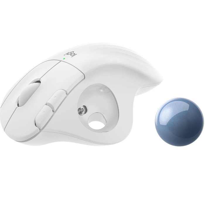 Мышь БП LOGITECH M575 трекбол, белый