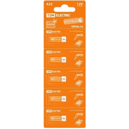 Элемент питания TDM A23 BP-5 (5/100/500)