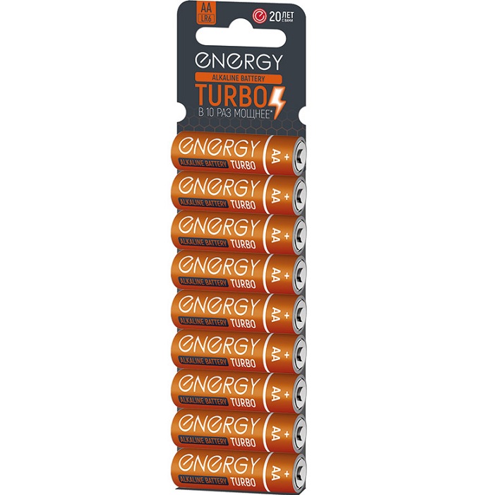 Элемент питания ENERGY LR06 Turbo 10KS (10/100/400)