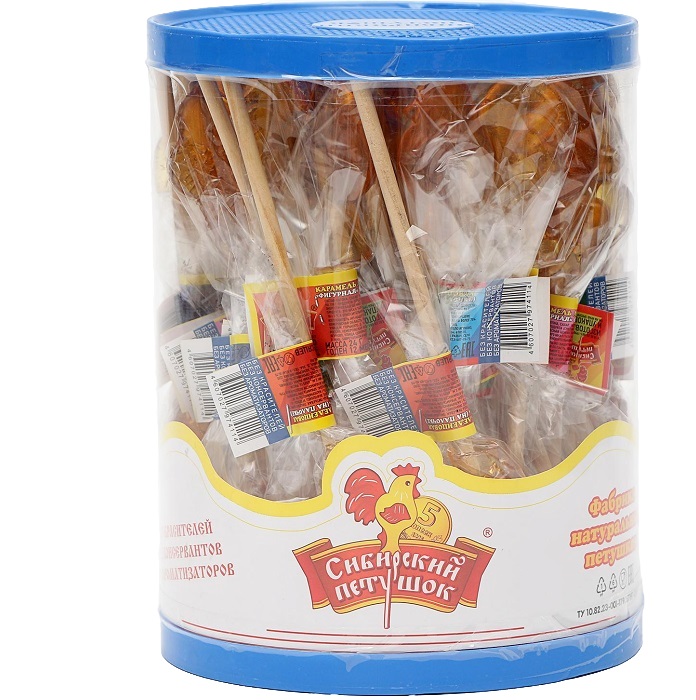 Карамель леденцовая «Сибирский петушок», ГОСТ, микс, 24 г