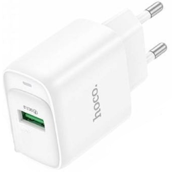 Сетевое ЗУ 1USB HOCO C140A белый, QC3.0
