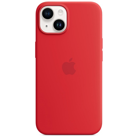 Силиконовый чехол STR Soft Touch MagSafe для iPhone 14 Red (ярко красный)