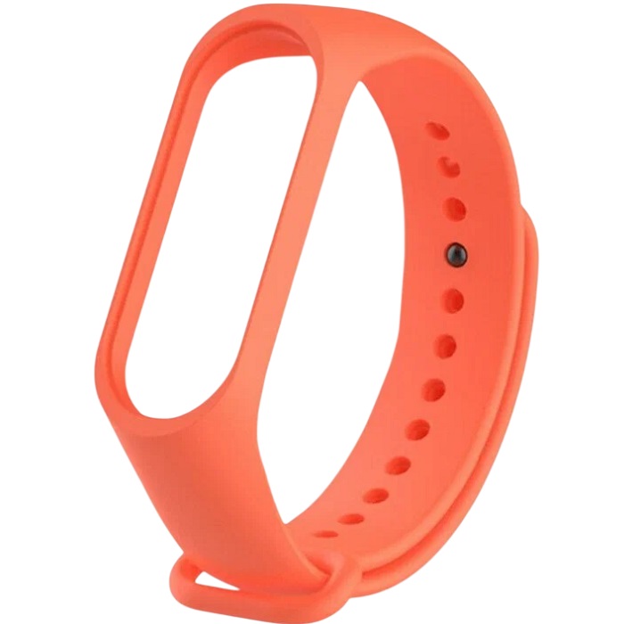 Силиконовый ремешок для Xiaomi mi band 5/6  оранжевый