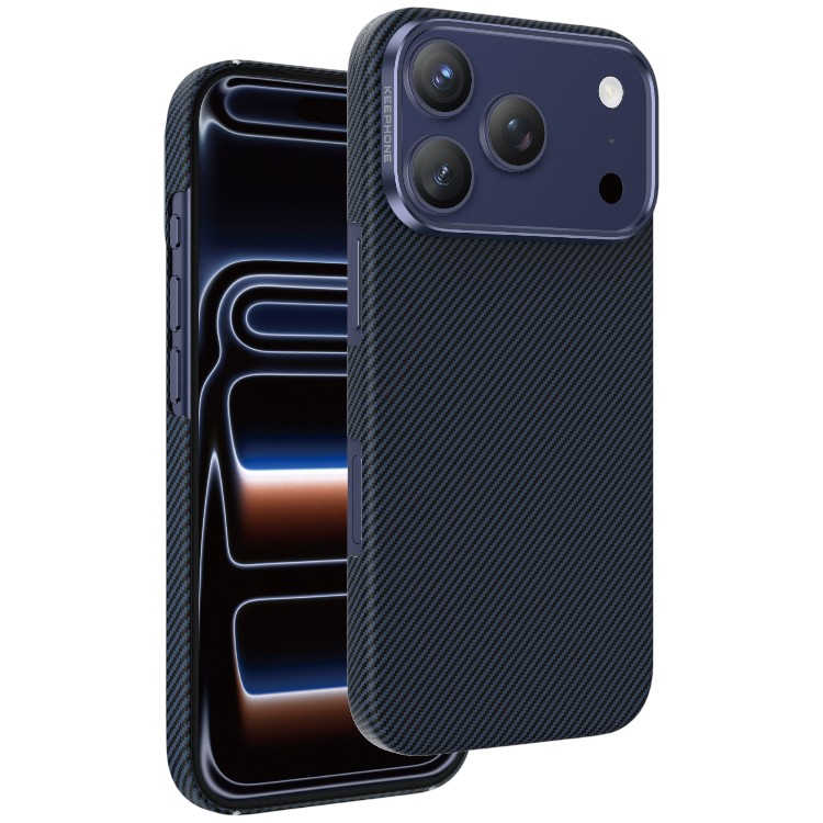 Задняя накладка KEEPHONE KEVILAR SWEDEN 600D MAGSAFE CASE для iPhone 17 PRO MAX (BLUE)