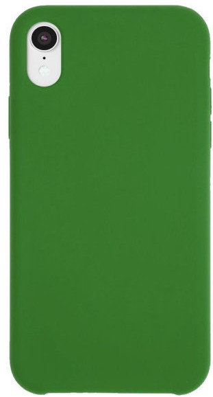 Силиконовый чехол SILICONE CASE для Iphone XR №60 ярко-зелёная трава (без логотипа)