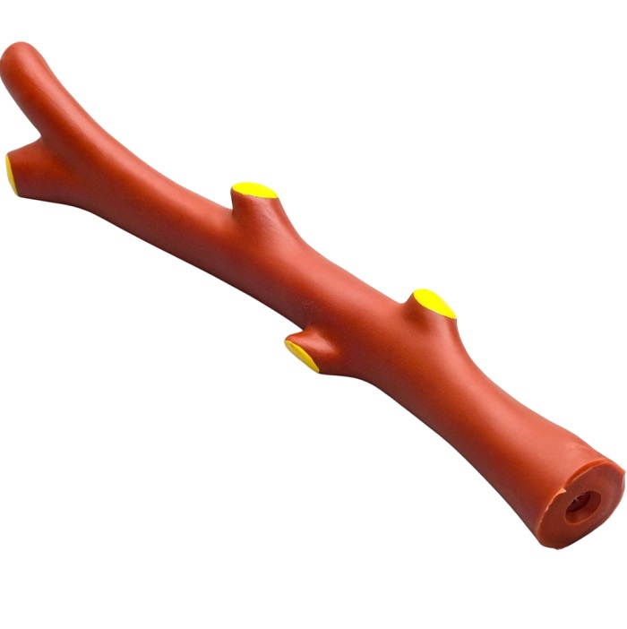 Игрушка пищащая "Ветка" для собак, 21,5 см, коричневая 1515812