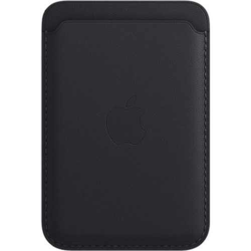Кошелек для карт MagSafe Leather Wallet для Apple iPhone с анимацией кожаный, №01 Черный