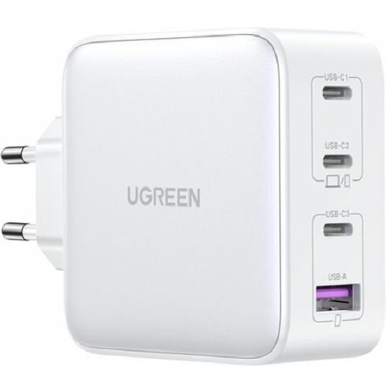 Сетевое ЗУ 1USB/3Type-CUGREEN CD226 (15337) Nexode белый, 100W