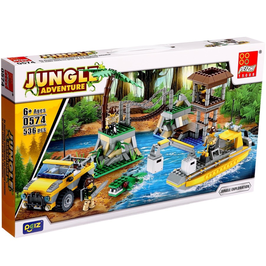 Конструктор Джунгли «База исследователей», 536 деталей