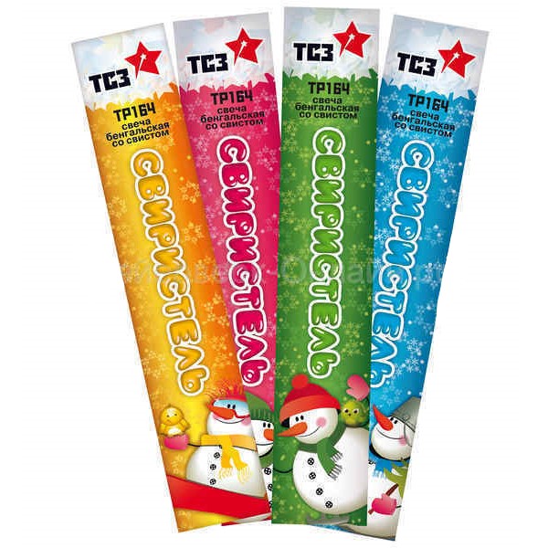 Бенгальские огни, 34 см, 5 штук, разноцветные, "Свиристель"