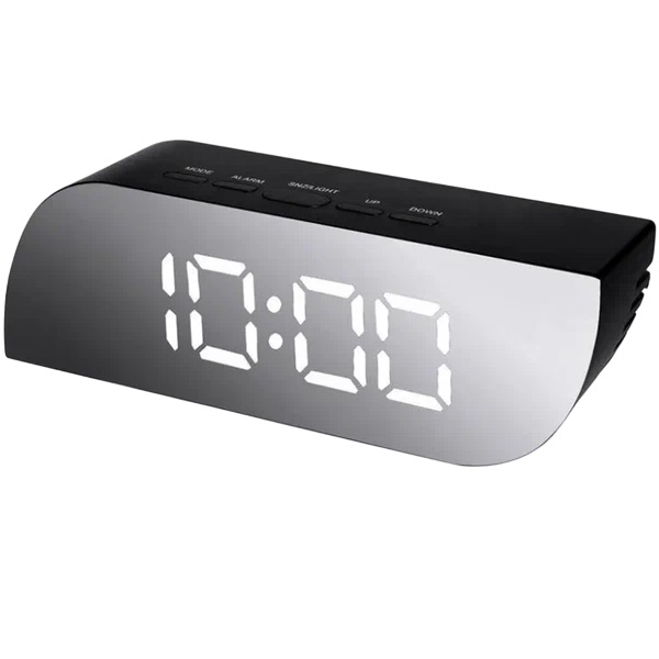 Часы электронные настольные NA-018 белые