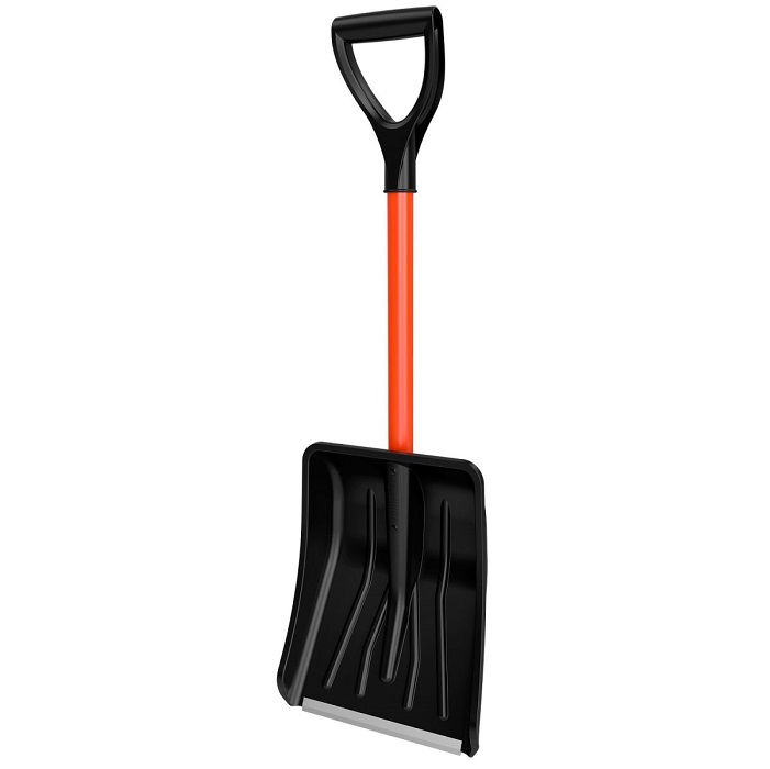 Лопата автомобильная Авто-Вьюга Стандарт разборная 260*350мм оц планка (черный)г.Павлово