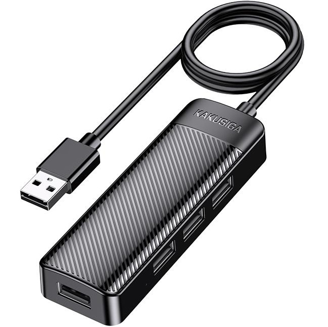 USB-Хаб Kakusiga KSC-1409-H 4USB 2.0 1.2 м на USB черный
